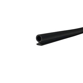Gordon Glass Black Bulb Type Weatherstripping for Door and Windows, 7/32" Dia., 3/16" Backing - 20 Ft.