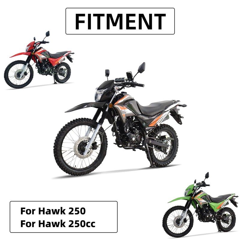 BAOUFF Motorcycle Windshield for Hawk 250,Dirt Bike Windscreen for Hawk