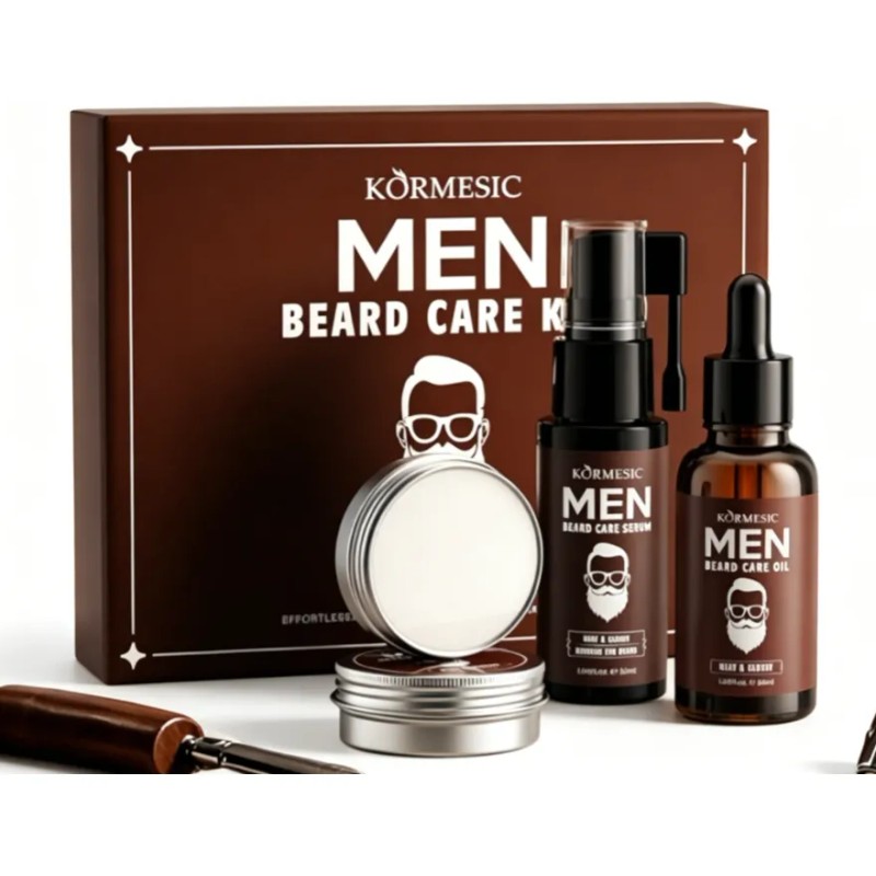 Kit 3 Piezas Crema Para Cuidado Personal Cabello Y Barba