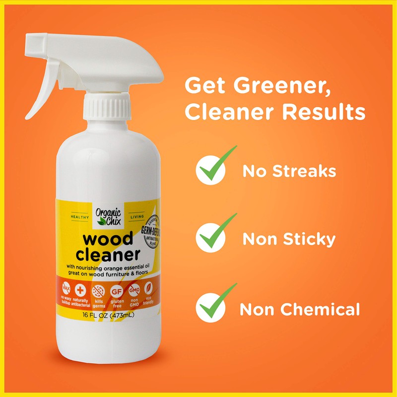 Organic Chix Wood Cleaner (2-16oz Bottles)