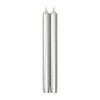 Caspari Straight Taper Candles in Silver - Three Packs of
