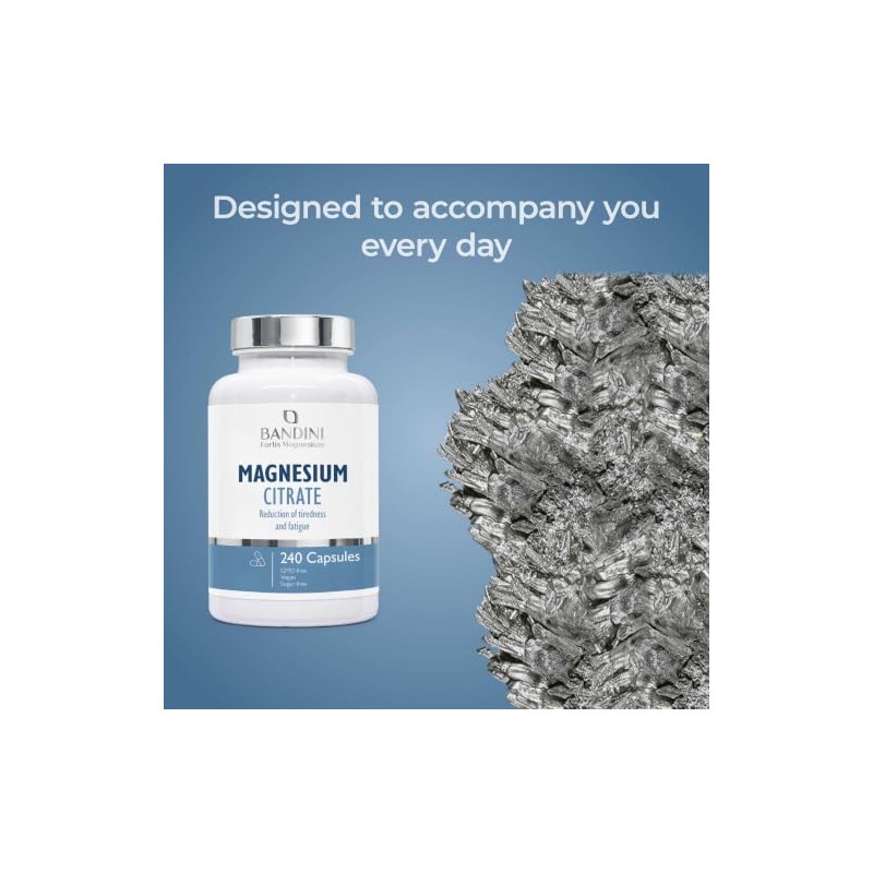 Bandini® Magnesium Citrate 1480mg of which 440mg Elemental Magnesium,