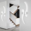 CANEOE Modern Wall Sconce, White Long Strip Led Wall Light