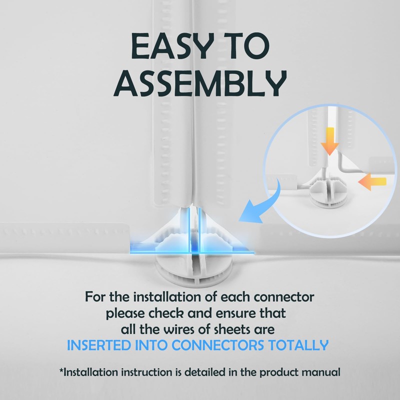 MEEXPAWS Cat Litter Box Enclosure Splash Guard Large 18.9L ×