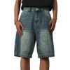EMMIOL Mens Baggy Jean Shorts Loose Fit Denim Shorts Men