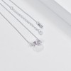 REDSUN Heart Necklace 925 Sterling Silver Cubic Zirconia Necklace Heart