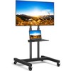 Rfiver Mobile TV Cart Rolling TV Stand for 32-83 Inch