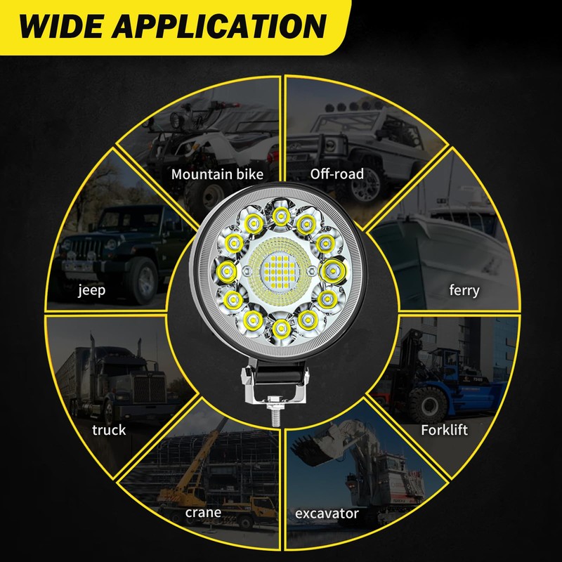 OfleGold LED Spot Work Lights, 4 Inch LED Pods Light