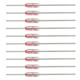 YINETTECH Pack of 10 Thermal Fuse Shut-Off RY Type TF 152°C 305.6°F 15A 250V Electrical Safety Fuse Overheating Protection Fuse for Overheating Protection Electrical Devices
