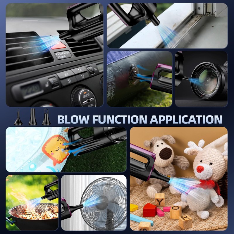 MONOZEL Cordless Handheld Vacuum Cleaner, 18000Pa 2 in 1 Car