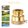 2 Pack Brass Vacuum Breaker 3/4" Inch GHT Hose Bibb