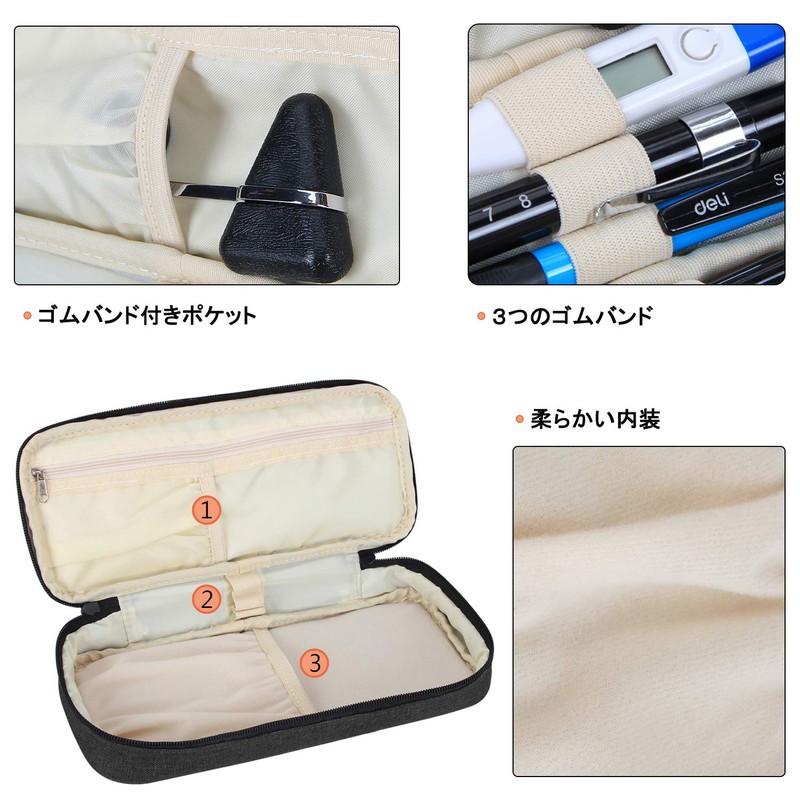 Teamoy Stethoscope Case for Stethoscope and Accessories Storage Black