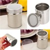 Stainless Steel Shaker Sifter Dispenser Duster Container, 1 Pack
