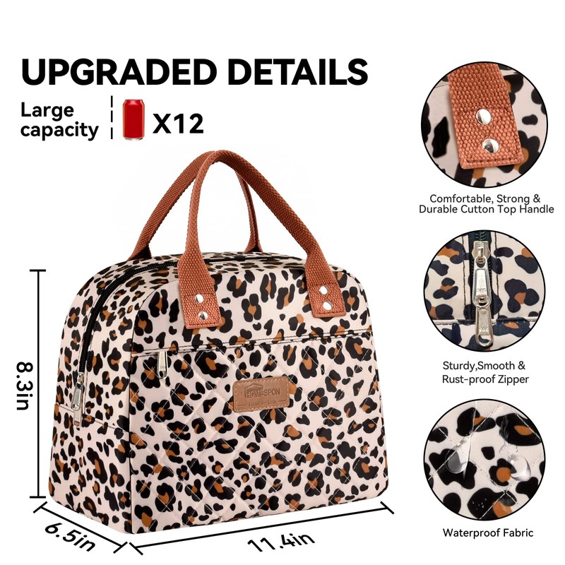 HOMESPON Insulated Lunch Bag for Women Men Adults Lunch Tote