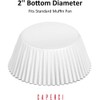 Caperci White Foil Cupcake Liners Standard Muffin Wrappers 150-Pack -
