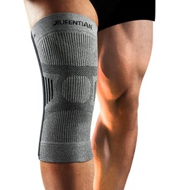 JIUFENTIAN Carbon Knee Brace for Women and Men for Arthritis Knee Pain - Knee Sleeve for Working Out, Running, Arthritis Muscle Stiffness and Knee Support-[Single](2XLarge)