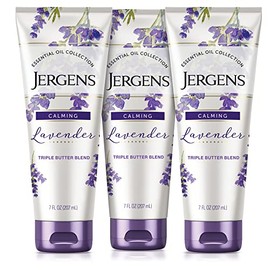 Jergens Lavender Body Butter Hand And Lotion Moisturizer For Women With Essential Oils Indulgent Moisturization Ounce Pack