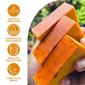 Turmeric Soap Bar - Kojic Acid Soap - Natural soap For Even Skin Tone - Black Spot Remover For Acne, Dark Spots - Handmade kojic acid And Turmeric soaP Or Face & Body