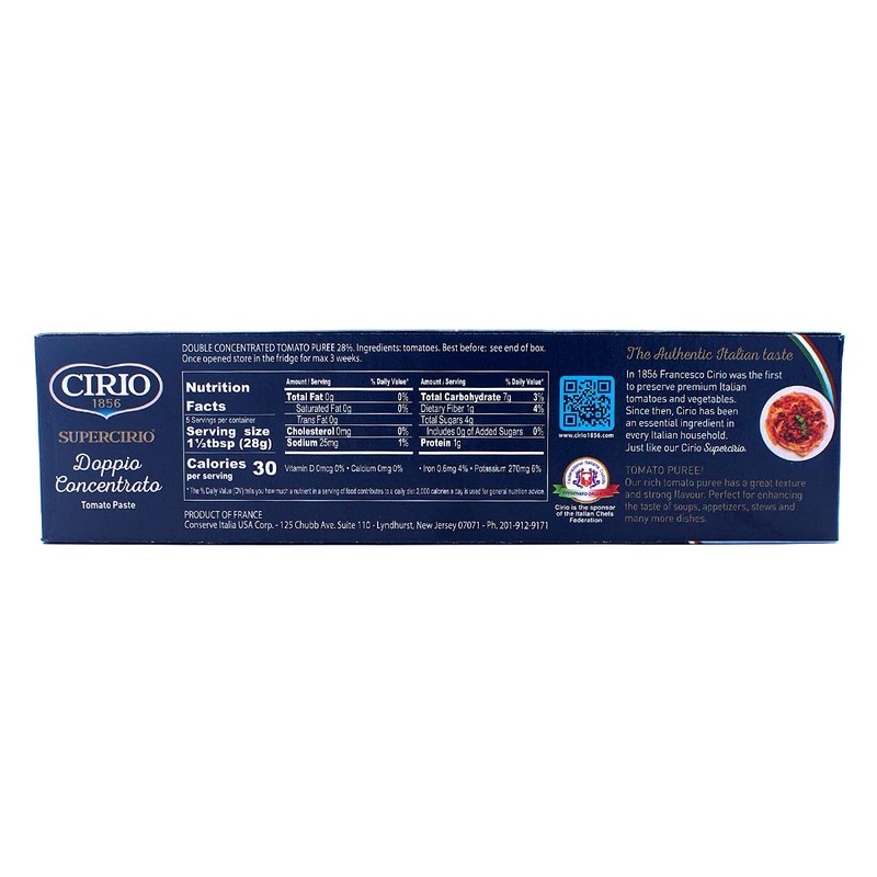 Cirio - Double Concentrated Tomato Puree - 140g x 2