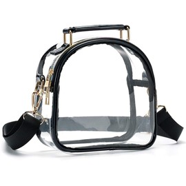 Clear Sling Bag Clear Fanny Packs, Clear Handbag with Adjustable Strap, Clear Crossbody Purse Bag, Clear Sling Bag Large Capacity Clear Bag for Women Concerts Sports