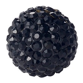 Morella® Ladies’ Angel’s Melody Ball - Cubic Zirconia - Ø 16 mm - Choice of Colours, Base Metal, Black I