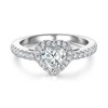 Luxurious 18K White Gold Plated Cubic Zirconia Infinity Love Solitaire