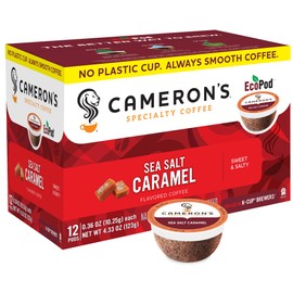 Cameron's Coffee Single Serve Pods, Flavored, Sea Salt Caramel, 12 Count (Pack of 6)