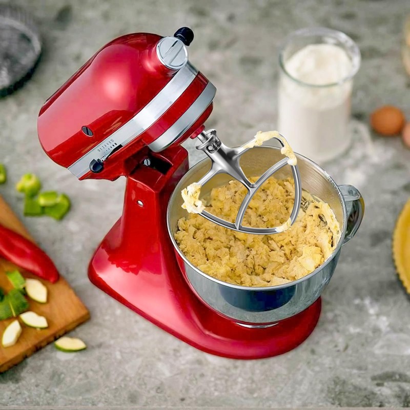 Stainless Steel Flat Beater for KitchenAid Mixer, Paddle Attachment for