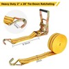 4Pack Heavy Duty Ratchet Straps, 2Inch 20Ft Tie Down Straps