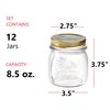 Bormioli Rocco Quattro Stagioni Small Glass Mason Jars 8.5 Ounce