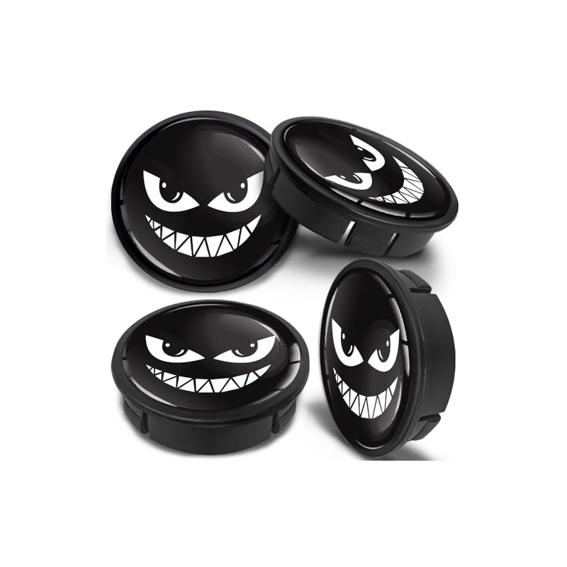 SkinoEu 4 x 60 mm Universal Alloy Wheel Hub Caps