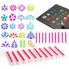 DAFENCHI 40 Shapes Flower Dotting Tools for Mandala Painting, Floral