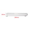 2Pcs Sliver Slotted Brace,Flat Straight Brace Brackets,Adjustable Corner Code,Stainless Steel