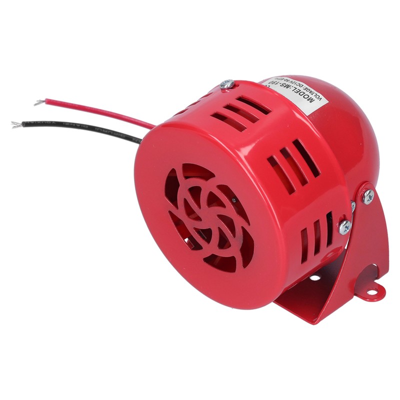 BERM Electric Motor Siren Alarm Mini Red Stainless Steel Shell