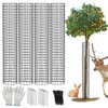 All-Metal Tree Trunk Guard, 4 Pack Mesh Protectors With Zip