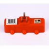 Heavy-Duty Grounded Triple Tap Adapter: 3-Way Electrical Splitter with 3
