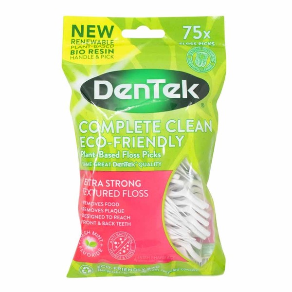 Dentek Complete Clean ECO Plant Based Floss Picks 75 Pack