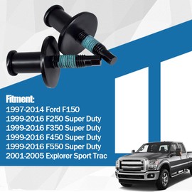 Rear Tailgate Striker Latch Lock Bolt Screw Set Fits for 1997-2016 Ford F150 F250 F350 F450 F550 Super Duty Explorer Sport Trac 1L3Z-99404A42-AA