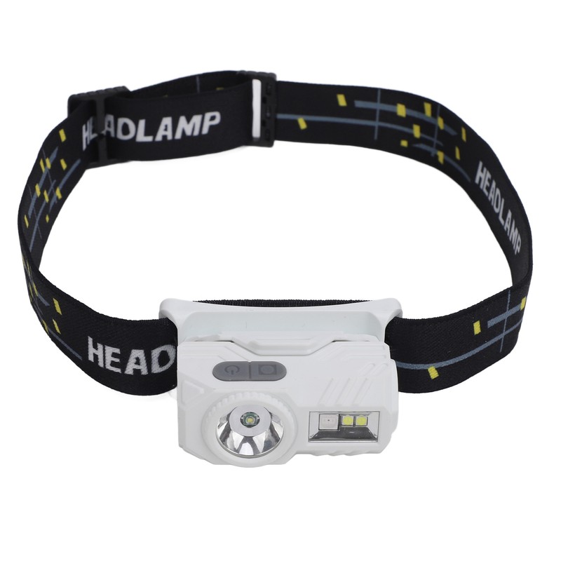 Bright LED Rechargeable Headlight USB Charging Sensing Hiking Head Lamp