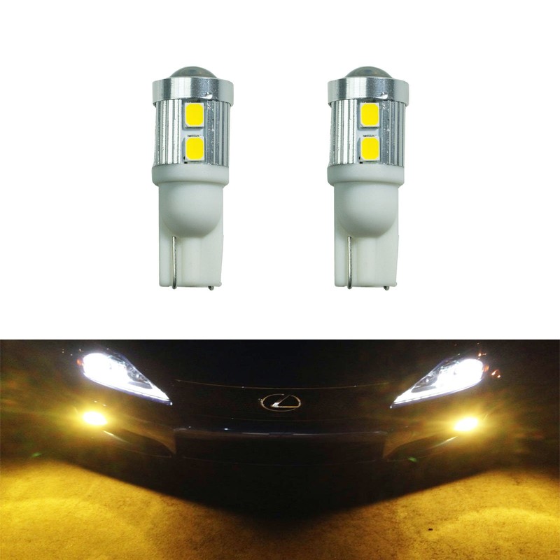 PA T10 2835 10 Rows SMD LED Golden Yellow 2pcs