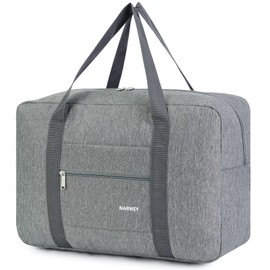 for Easyjet Airlines Cabin Bag 45x36x20 Underseat Foldable Travel Duffel Bag Holdall Tote Carry on Luggage Overnight for Women and Men 25L (Thick Series Grey)