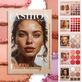 RoseFlower Make Up Set, Makeup Book Palette with 24 Colors Eyeshadow Palette Blush Highlighter Contour, All in one Makeup Palettes Travel Makeup, Makeup Gift for Women/Girl/Teen