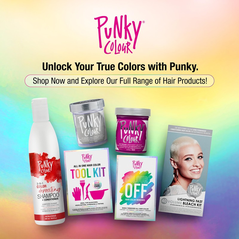 Punky Colour Off Hair Dye Remover Kit, Safely Removes Temporary,