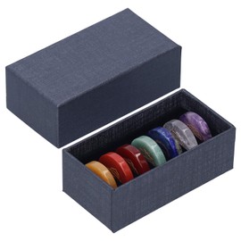 7 Chakras Piedra Múltiple Piedra Curativa Siete Chakras Energía Piedra Ornamento Pirámide Regalos Adornos Decoración Piedras Preciosas Suministros de Artesanía Multipiedra