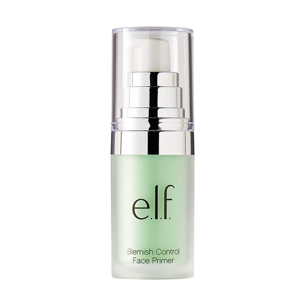e.l.f., Blemish Control Face Primer - Small, Long Lasting, Skin Perfecting, Controls Breakouts and Blemishes, Matte Finish, Infused with Salicylic Acid, Vitamin E & Tea Tree, 0.47 Fl Oz