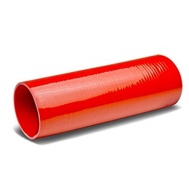 Auto Dynasty 4 inches Straight 12 inches Long Turbo/Intercooler/Intake Piping Coupler Silicone Hose (Red)