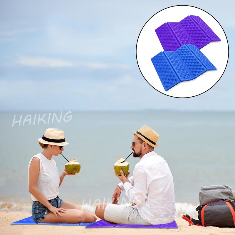 Foldable Seat Cushion, 2 Pcs Waterproof Foam Sitting Pad for