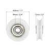 PATIKIL 12pcs Nylon U Groove Bearings 6x28x7.5mm U Shape Groove