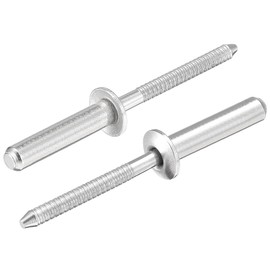 TA-VIGOR 50Pcs 4.8mm x 25mm Stainless Steel Blind Rivets, Close End Dome Head Pop Rivets for Metal and Wood, Heavy Duty Rivet Set for DIY, Marine, and Furniture Fixings