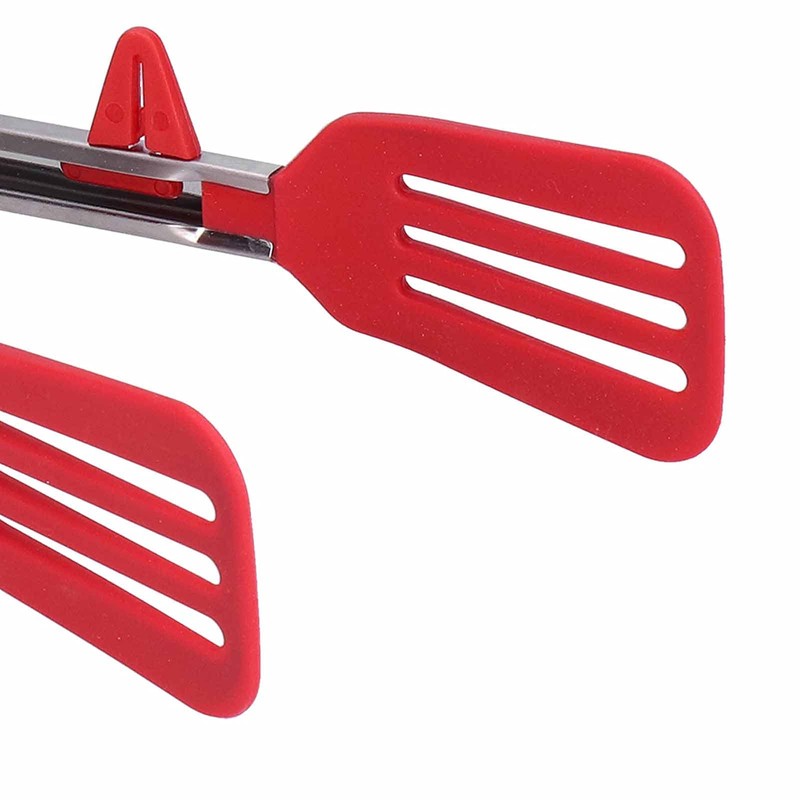 Pinzas para Bistec, Espátula de Silicona de Acero Inoxidable para